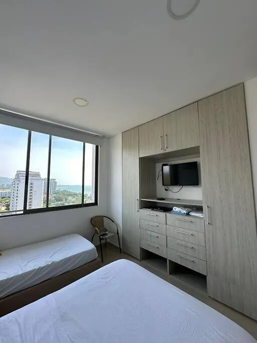 Samaria Club De Playa, Hermoso Apto Frente A La Playa En Santa Marta, Colombia Gaira Apartment